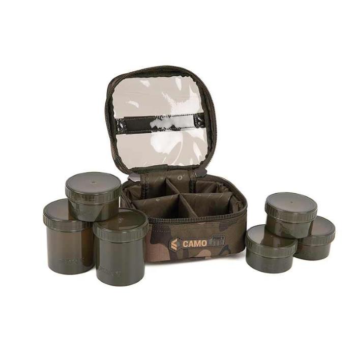 Fox  Camolite 6 Pot Hookbait case