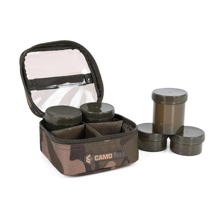 Fox  Camolite 6 Pot Hookbait case