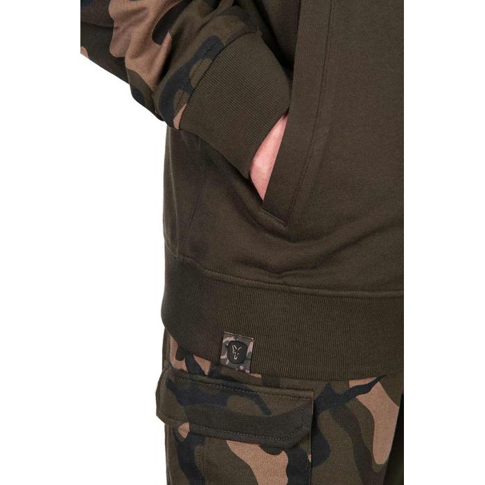Fox Abbigliamento LW Khaki / Camo Split Zip Hoody 3XL
