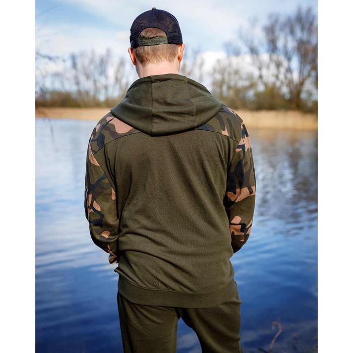 Fox Abbigliamento LW Khaki / Camo Split Zip Hoody 3XL