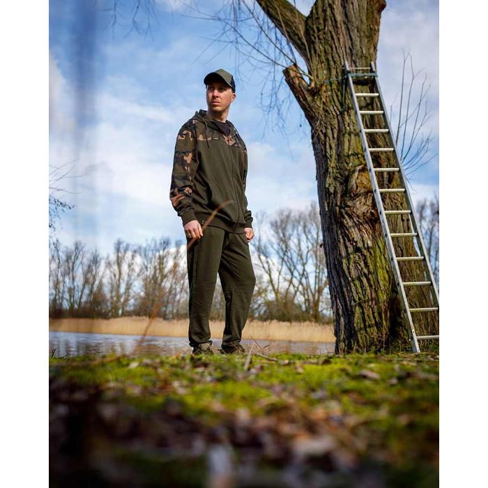 Fox Abbigliamento LW Khaki / Camo Split Zip Hoody 3XL