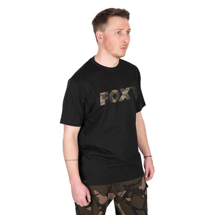 Fox Abbigliamento Black / Camo Logo T 3XL