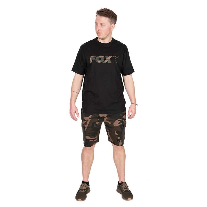 Fox Abbigliamento Black / Camo Logo T 3XL