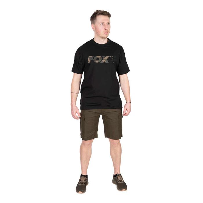 Fox Abbigliamento Black / Camo Logo T 3XL