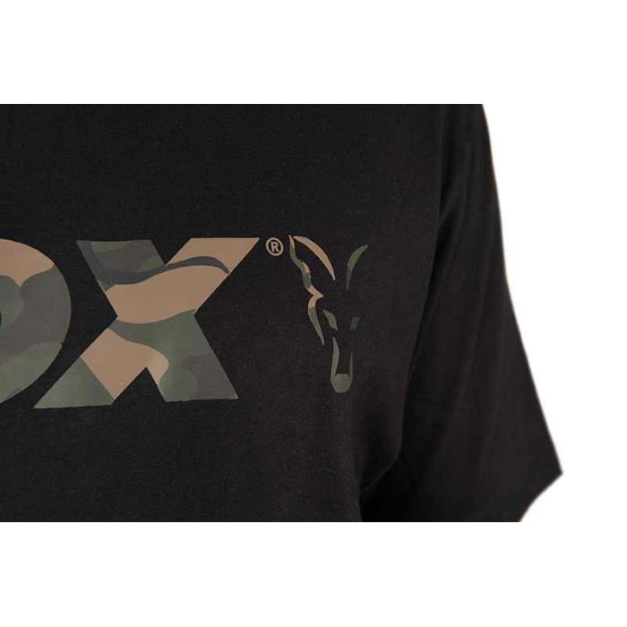 Fox Abbigliamento Black / Camo Logo T 3XL