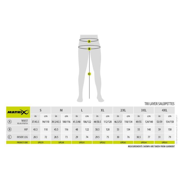 Matrix Abbigliamento Matrix Tri-Layer Salopettes 25K S