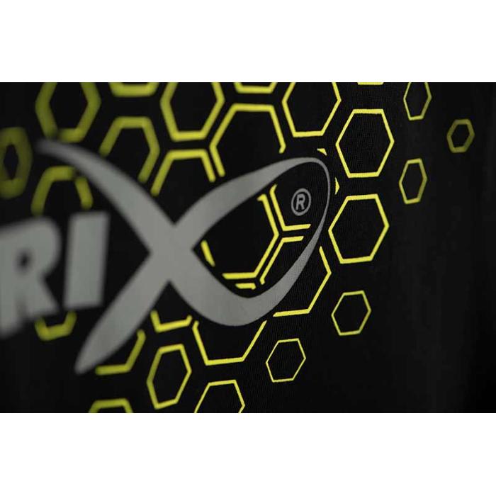 Matrix Abbigliamento Matrix Hex Print T-Shirt Black - XXXL