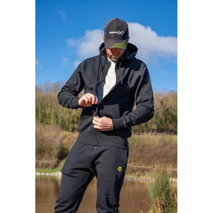 Matrix  Matrix Black Stealth Zip Hoody - XXXL