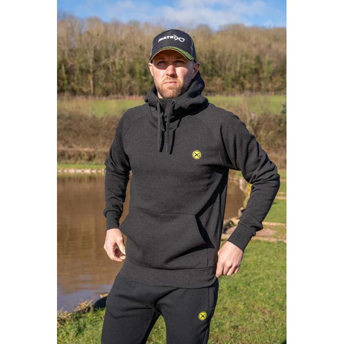 Matrix  Matrix Black Marl Hoody - XXXL