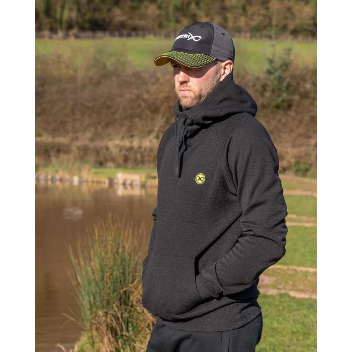Matrix  Matrix Black Marl Hoody - XXXL