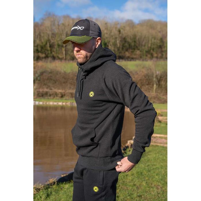 Matrix  Matrix Black Marl Hoody - XXXL