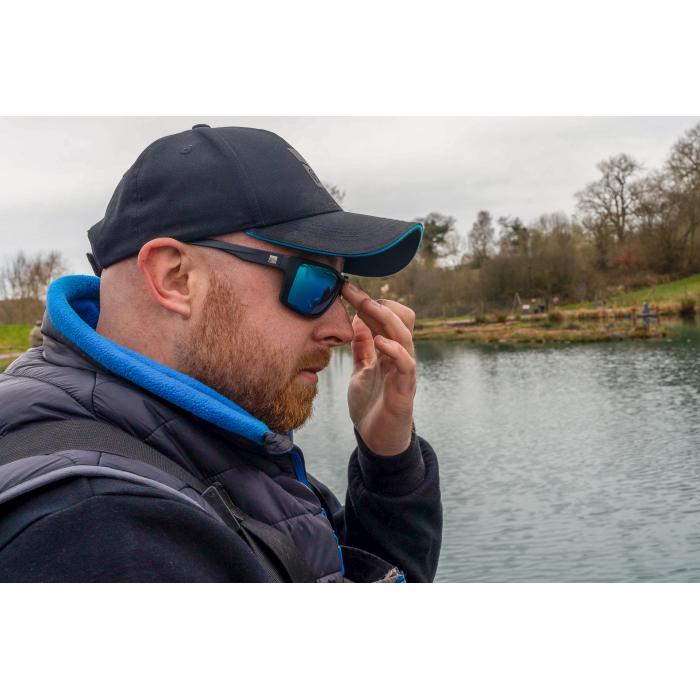 Preston Occhiali Inception Wrap Sunglasses - Ice Blue Lens