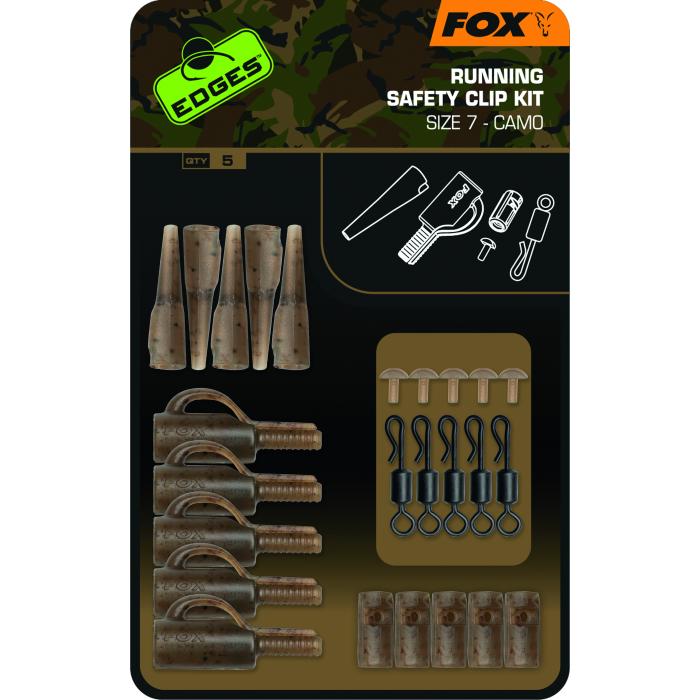 Fox Edges Camo Running Safety Clip Kit