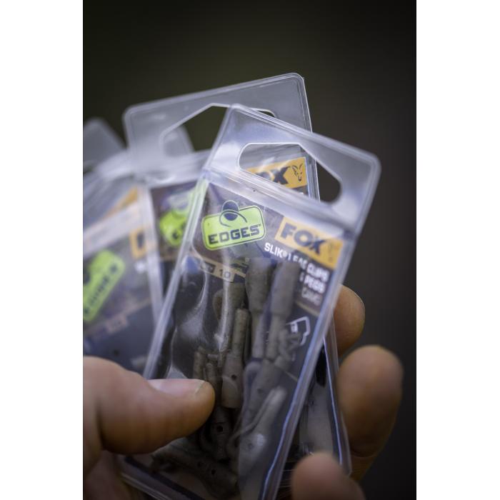 Fox Edges Camo Size 10 Slik Lead Clip + Pegs