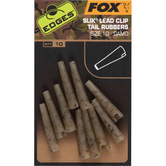Fox Edges Camo Size 10 Slik Lead Clip Tail Rubber