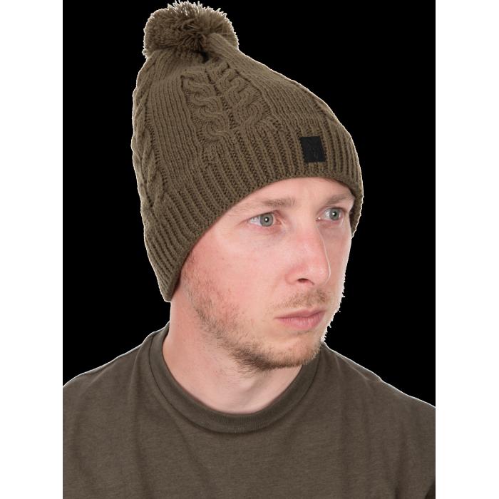 Fox Khaki Knitted Bobble