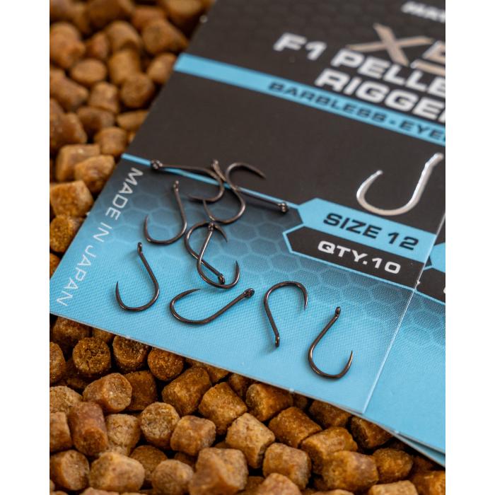 Fox X5 F1 Pellet Rigger Size 18 Barbless - Eyed