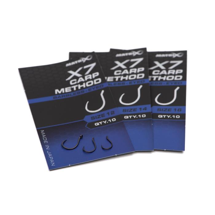 Fox X7 Carp Method Size 16 Barbless - Eyed