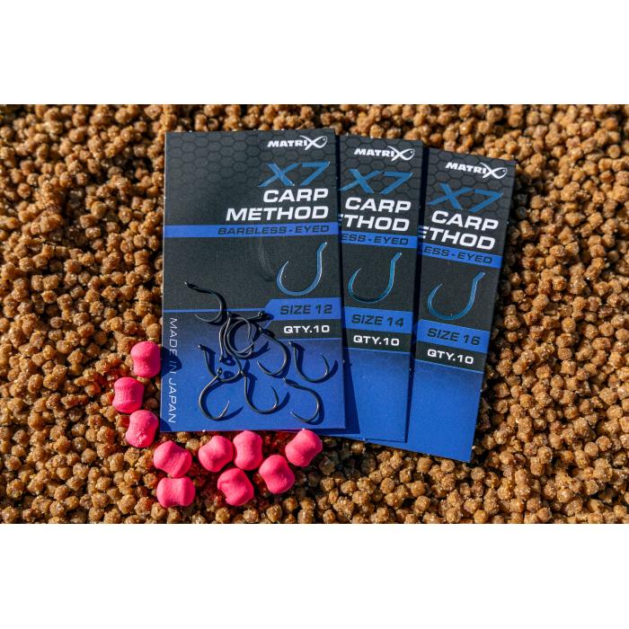 Fox X7 Carp Method Size 16 Barbless - Eyed