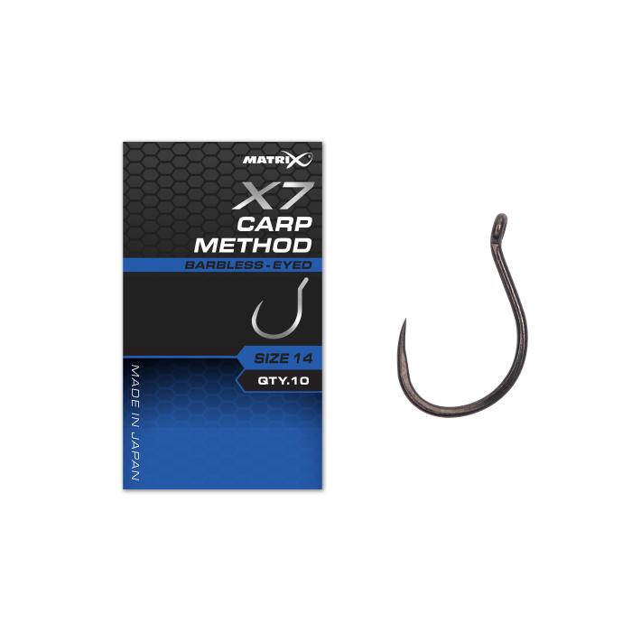 Fox X7 Carp Method Size 16 Barbless - Eyed