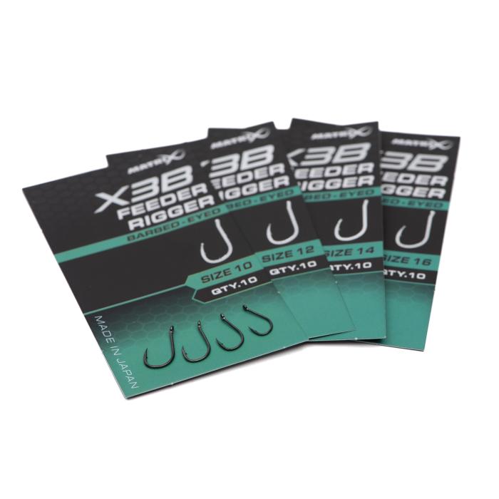 Fox X3B Feeder Rigger Size 14 Barbed - Eyed