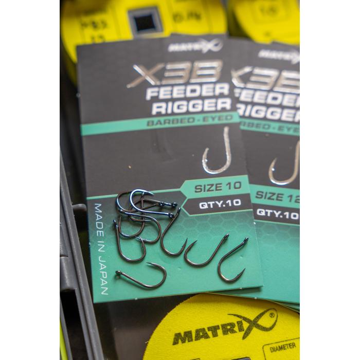 Fox X3B Feeder Rigger Size 14 Barbed - Eyed