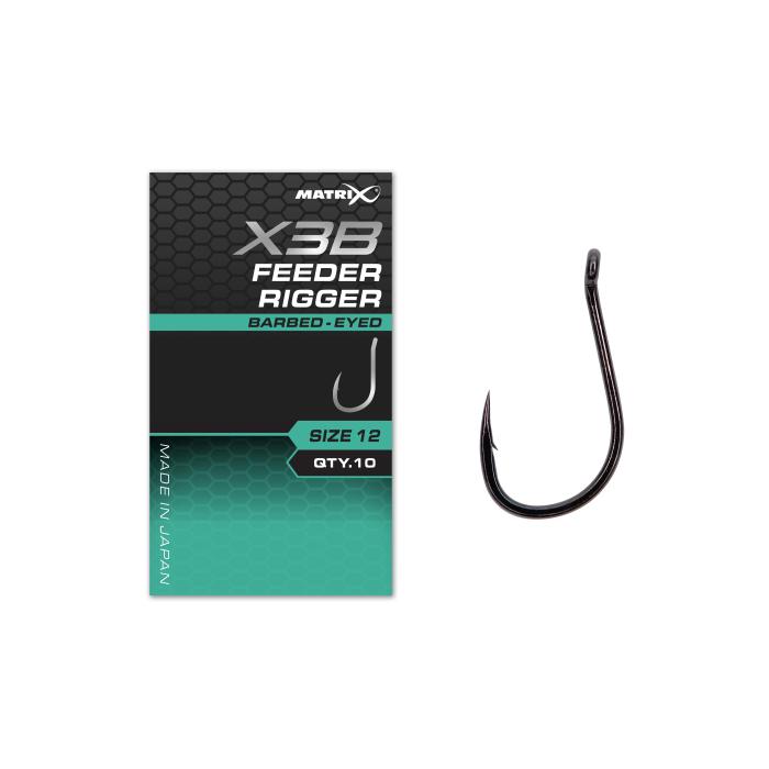 Fox X3B Feeder Rigger Size 14 Barbed - Eyed