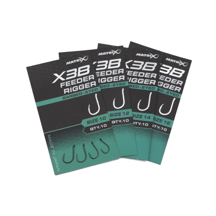 Fox X3B Feeder Rigger Size 14 Barbed - Eyed
