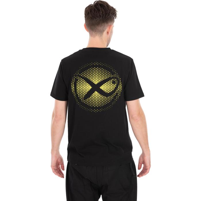 Fox Large Fade Logo T-Shirt - Black/Lime S