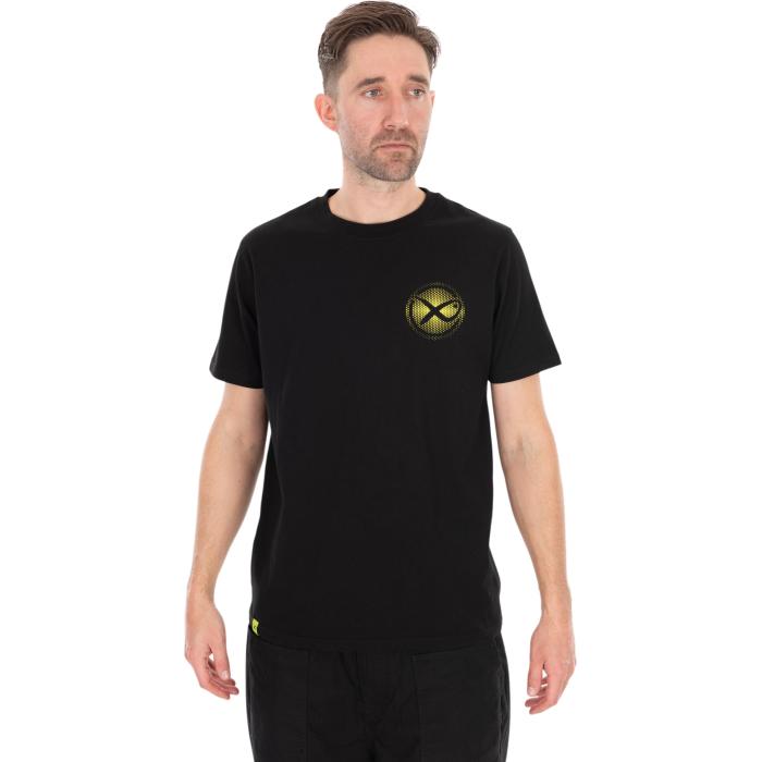 Fox Large Fade Logo T-Shirt - Black/Lime S