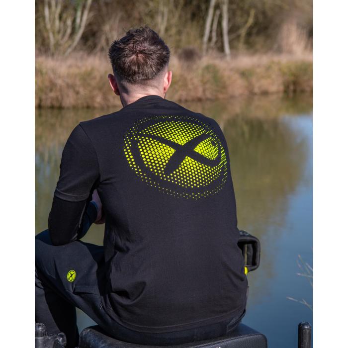 Fox Large Fade Logo T-Shirt - Black/Lime S