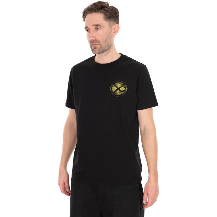 Fox Large Fade Logo T-Shirt - Black/Lime S