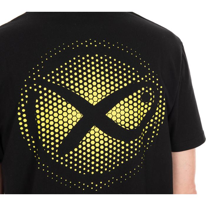 Fox Large Fade Logo T-Shirt - Black/Lime S