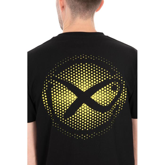 Fox Large Fade Logo T-Shirt - Black/Lime S