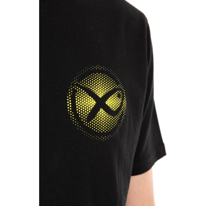 Fox Large Fade Logo T-Shirt - Black/Lime S