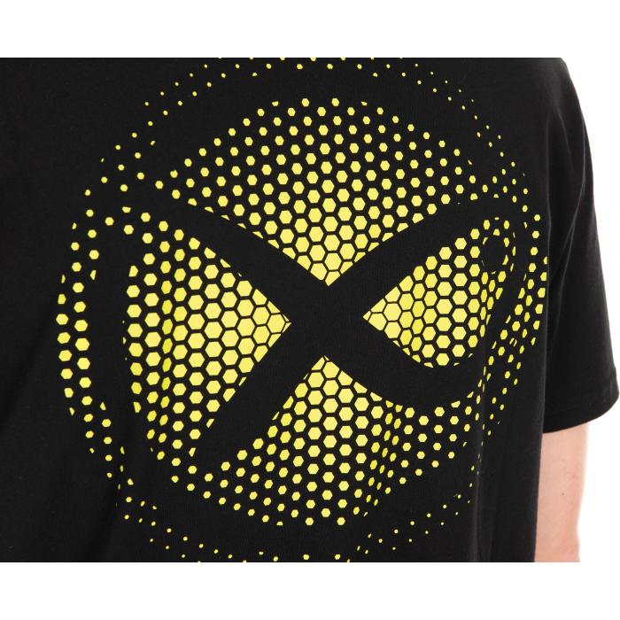 Fox Large Fade Logo T-Shirt - Black/Lime S