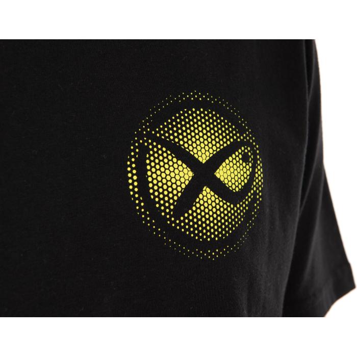 Fox Large Fade Logo T-Shirt - Black/Lime S