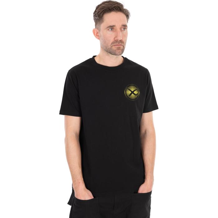 Fox Large Fade Logo T-Shirt - Black/Lime S