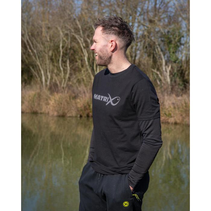 Fox Large Fade Logo T-Shirt - Black/Grey S