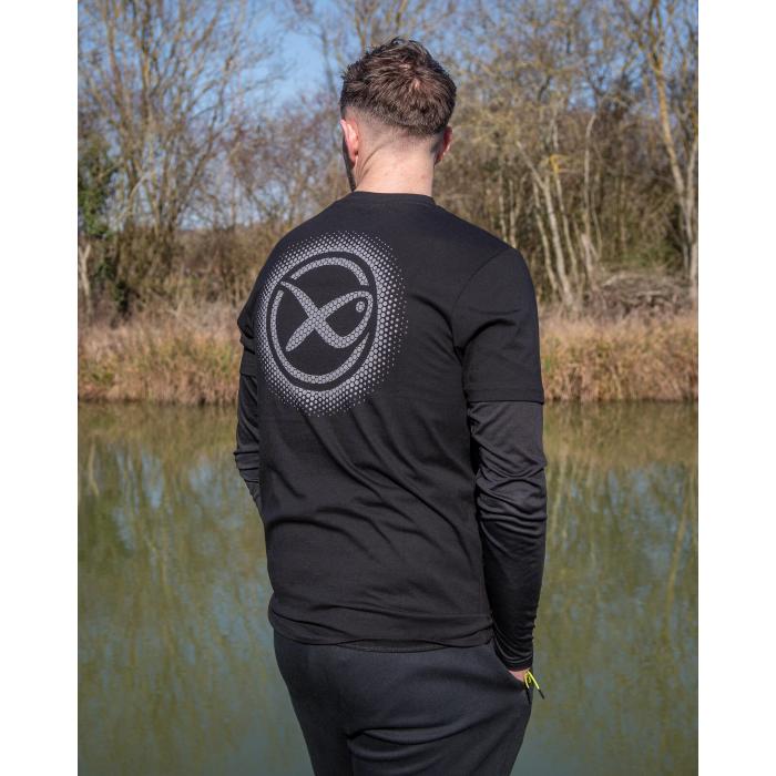 Fox Large Fade Logo T-Shirt - Black/Grey S