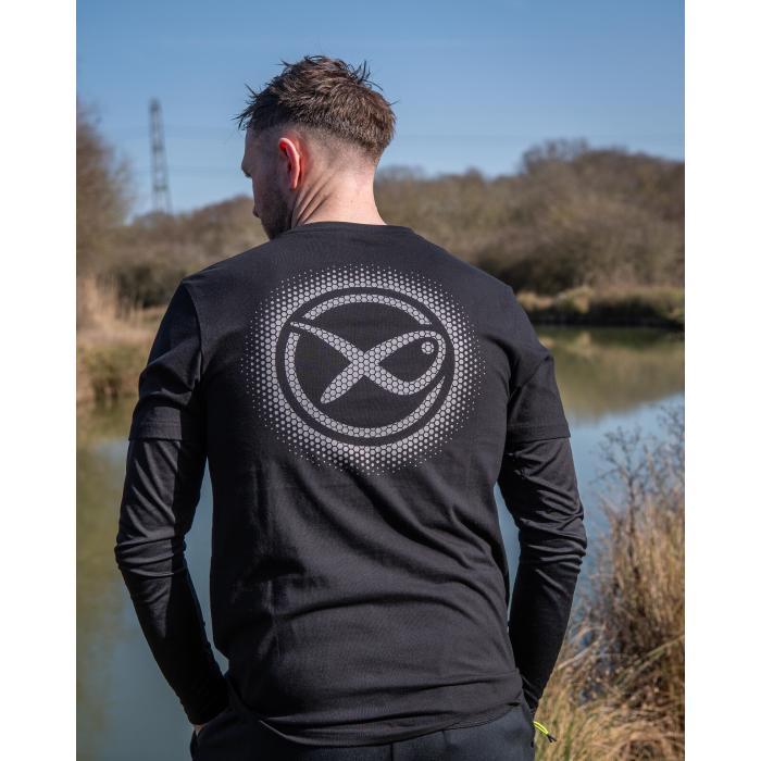 Fox Large Fade Logo T-Shirt - Black/Grey S