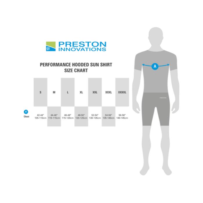 Preston Abbigliamento Performance Hooded un hirt UPF-40