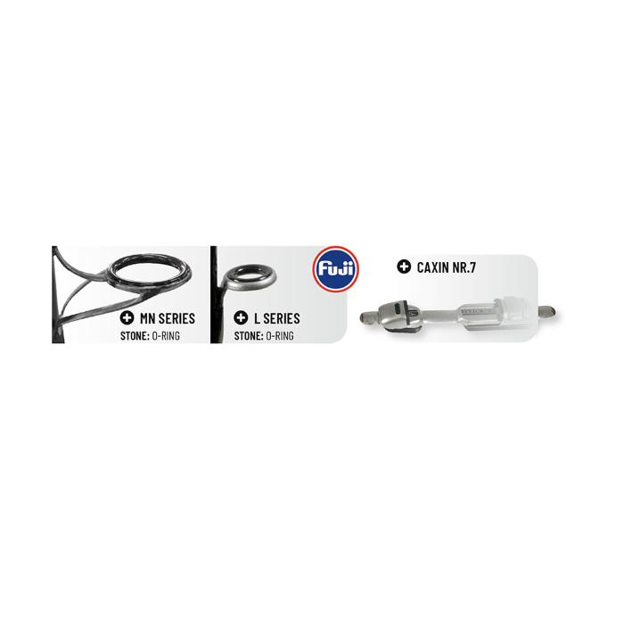 Colmic Canne Bolentino PRIVILEGE 3,30 - 4,00mt (300gr) 2 CARBON TIPS - FUJI GUIDES + CAXIN R/S