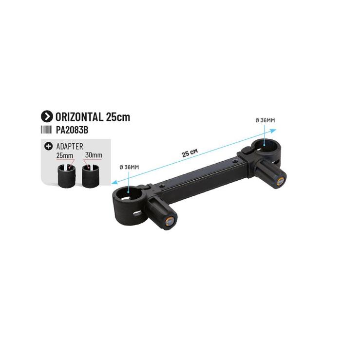 Colmic Accessori Panieri - Panchetti HORIZONTAL CONNECT. <br>15cm (D.36mm)