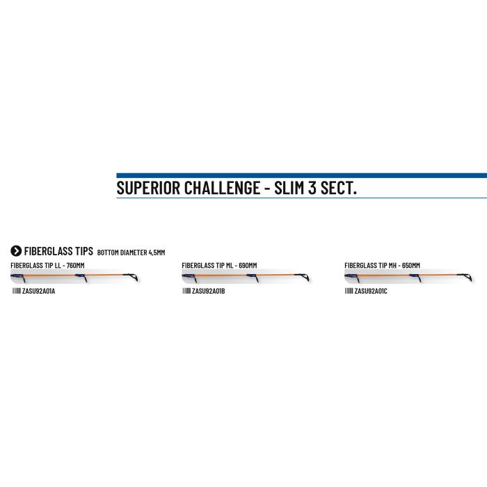 Colmic Canne Bolentino SUPERIOR CHALLENGE 5,00mt 3 SECT. <br>(100-300/100-500gr)