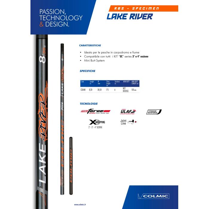 Colmic Roubaisienne RBS LAKE RIVER 8,30mt : Mini Butt 100 cm