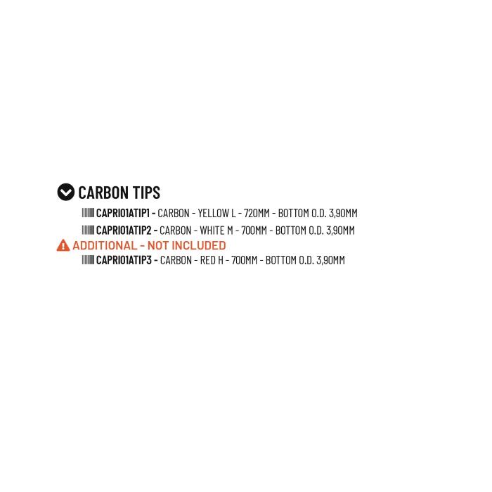 Colmic Canne Bolentino PRIVILEGE 3,30 - 4,00mt (300gr) 2 CARBON TIPS - FUJI GUIDES + CAXIN R/S