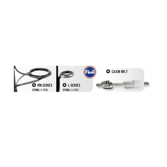 Colmic Canne Bolentino PRIVILEGE 3,30 - 4,00mt (300gr) 2 CARBON TIPS - FUJI GUIDES + CAXIN R/S