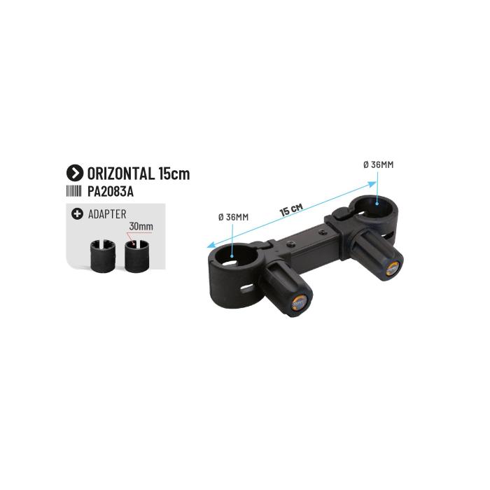 Colmic Accessori Panieri - Panchetti HORIZONTAL CONNECT. <br>15cm (D.36mm)