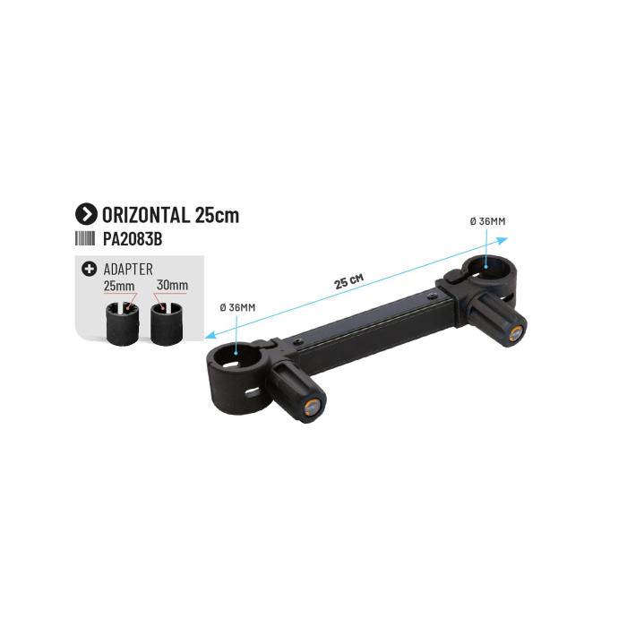 Colmic Accessori Panieri - Panchetti HORIZONTAL CONNECT. <br>15cm (D.36mm)